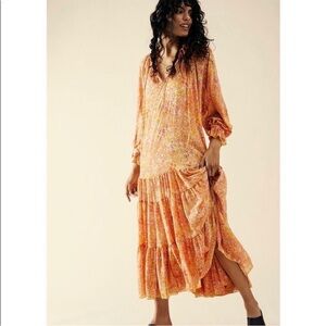 Free People | Feeling Groovy oversized lined Floral Maxi Dress